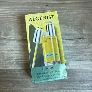ALGENIST Genius Liquid Collagen Duo!  2 fl. oz. (2 x 1 fl. oz.) NEW IN BOX